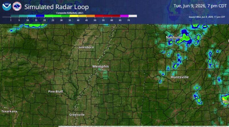 Most of Mid-South to see little rain through Tuesday; flood watch for northeast West Tennessee Most of the Mid-South will likely see little to no rain through Tuesday, however, areas along the TN
