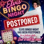 Weather Postpones Elvis Bingo Night at The Cut-Off π§οΈ Due to the weather, Elvis Bingo Night has been postponed