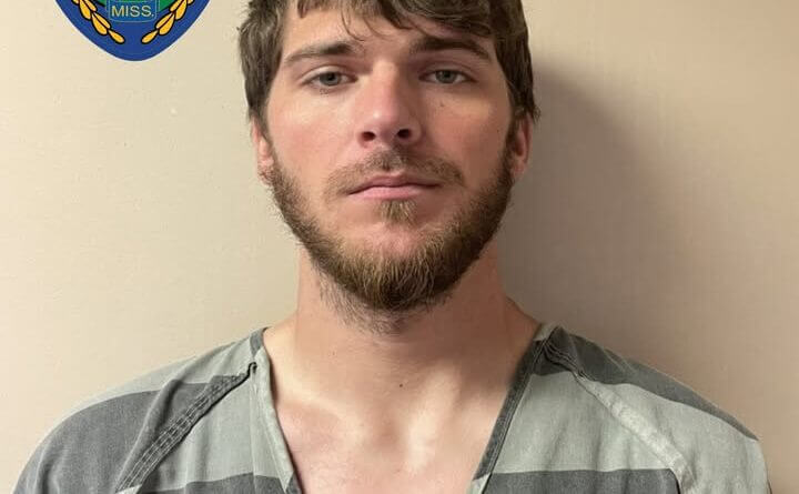 Man arrested in alleged vehicle burglary at Tupelo dealership ------For Immediate Release-----