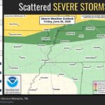 NWS Memphis warns slight risk of damaging winds, heavy rain in northeast Arkansas, Missouri Bootheel Photos from US National Weather Service Memphis Tennessee's post