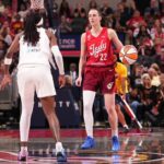 Caitlin Clark debuts Nike Caitlin 1s during tunnel walk ahead of signature shoe launch Caitlin Clark shows off Nike Caitlin 1s during tunnel walk as debut signature shoe launch date nears
