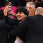 Fan rushes court in NBA Finals Game 1 seeking selfie with Wembanyama Fan disrupts NBA Finals Game 1 while trying to take selfie with Spurs' Victor Wembanyama