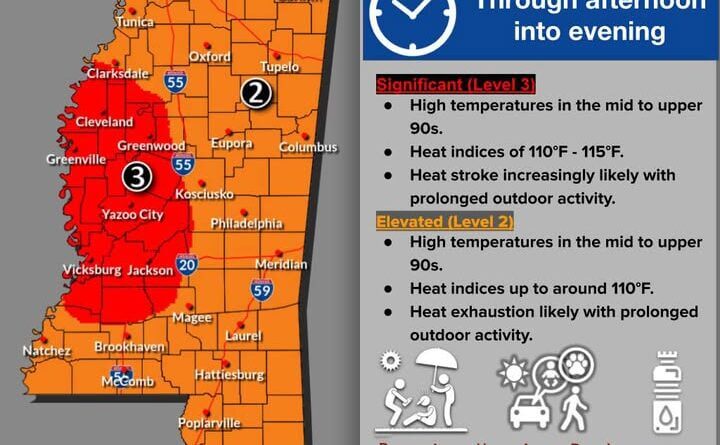 MEMA warns of dangerous heat and possible severe storms Photos from Mississippi Emergency Management Agency's post
