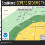 Slight severe-weather risk for north Mississippi; marginal threat near Memphis There is a slight risk (level 2/5) for severe weather this afternoon and evening, mainly affecting n