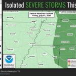 Marginal Severe-Storm Risk Near Tennessee River; Heat Index to Top 105 Degrees Another day, another chance for oppressive heat and storms