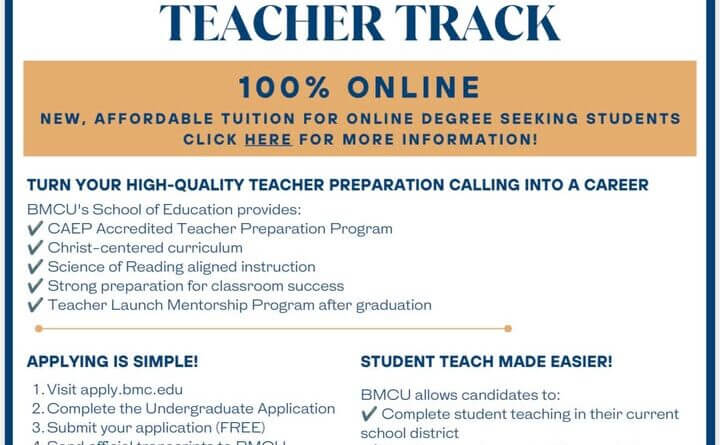 BMCU launches online pathway for teacher assistants to earn certification Teacher assistants are changing lives every day