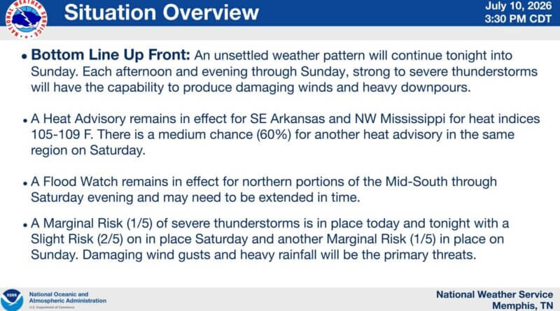 NWS warns of possible severe storms, flash flooding across Mid-South this weekend It is going to be an active weather weekend across the Mid-South!