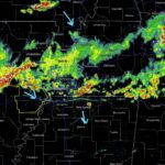 Severe thunderstorm warning for southeast Arkansas as storms move across Mid-South Radar update 5:45 PM...A few areas of thunderstorms moving across the Mid-South right now