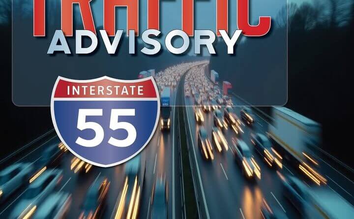 Two northbound lanes of I-55 closed for emergency repairs in Madison County Photos from Mississippi Department of Transportation's post