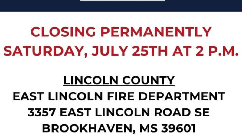Miss. emergency agency: Lincoln County disaster center closing Saturday Photos from Mississippi Emergency Management Agency's post