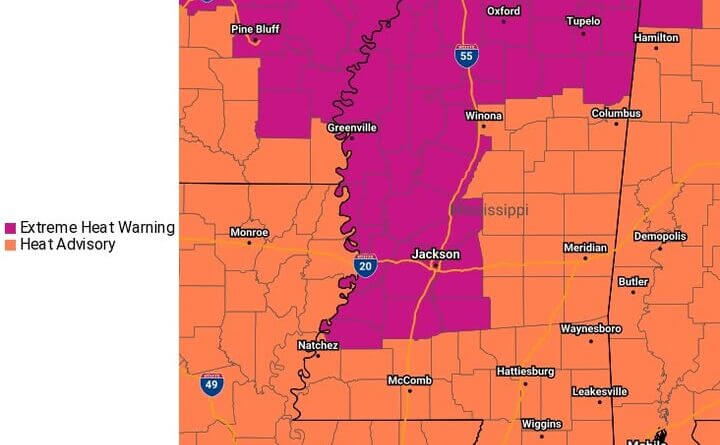 Mississippi under extreme heat warning; heat index could reach 110 to 115 degrees, MEMA says Photos from Mississippi Emergency Management Agency's post