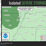 Marginal severe weather risk for northeastern Arkansas as cold front moves in A Marginal Risk has been placed over portions of northeastern Arkansas for Friday evening and early