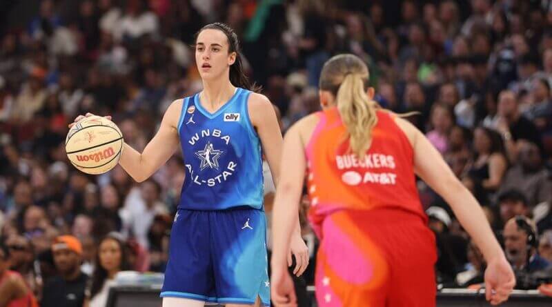 WNBA All-Star Game draws record crowd as Caitlin Clark’s Team Spoon holds off Team Coop
