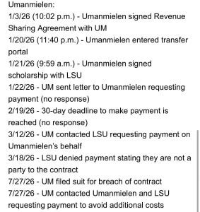 Ole Miss seeking nearly $1 million in buyouts from 2 former football players