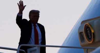 Trump transfers to new Air Force One in the UK on NATO trip’s final leg Trump stops to transfer from old to new AF1 in the UK on the last leg of NATO trip