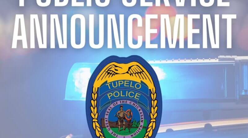 The Tupelo Police Department is aware of a social media trend involving individuals handing notes to