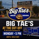 Big Tae Eats to serve smash burgers at The Cut-Off, Ripley Main Street says Photos from Ripley Main Street's post