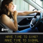 Social media post urges drivers to use turn signals Psst! Blink twice if you're ...turning!