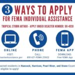 FEMA makes individual assistance available after Tropical Storm Arthur in four Mississippi counties FEMA Individual Assistance is available for those impacted by Tropical Storm Arthur in Hancock, Harr