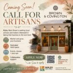 Ripley Main Street seeks artisans for Brown & Covington opening this fall Coming soon this fall—Brown & Covington!
