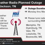 Jackson, Tenn., weather radio to be off air for about 72 hours 📢Just a reminder: Maintenance will be performed on the Jackson, TN National Weather Radio Transmitte