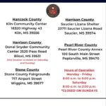 Mississippi opens five disaster centers for Tropical Storm Arthur survivors The Mississippi Emergency Management Agency will open five Disaster Service Centers at noon on Tuesd