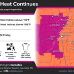 Dangerous heat continues, NWS Memphis warns Photos from US National Weather Service Memphis Tennessee's post