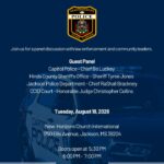 Mississippi Capitol Police chief to appear at Jackson public safety forum 🚔 Join us tonight for a Public Safety Forum featuring Mississippi Capitol Police Chief Bo Luckey and