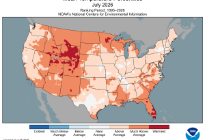 NOAA: July was hottest on record in contiguous U.S.; Mississippi sweltered July was the hottest on record in contiguous US, and Mississippi felt the heat