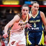 Paige Bueckers draws foul on Caitlin Clark in tense moment before halftime of Wings-Fever game Paige Bueckers grabs Caitlin Clark’s arm, draws foul in tense moment before halftime of Wings win ov
