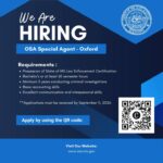 Office of the State Auditor seeks investigator in Oxford 📢 NOW HIRING: OSA Special Agent - Oxford