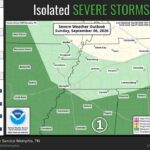 Forecasters warn of isolated strong to severe storms this afternoon and evening Isolated strong to severe thunderstorms are anticipated to develop this afternoon and evening