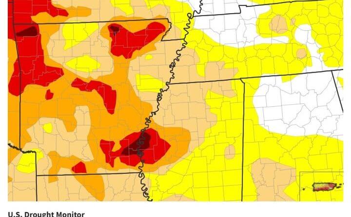 NWS Memphis: Drought monitor shows 30 days of heat and dryness; models point to near-normal temperatures Photos from US National Weather Service Memphis Tennessee's post