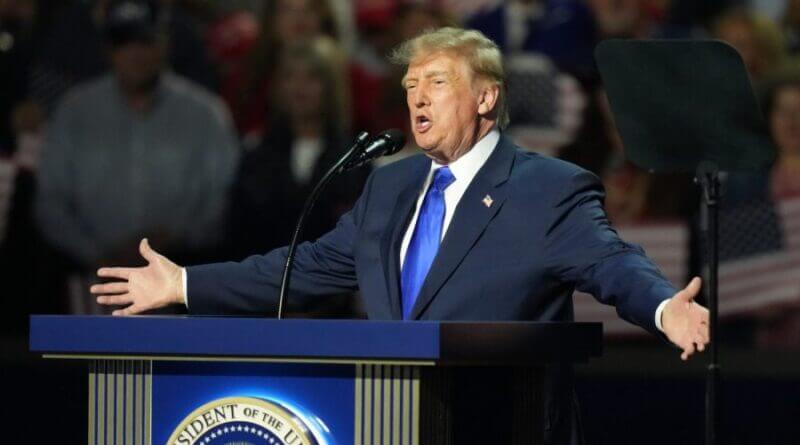 Trump urges Republicans to ‘pretend’ he’s on ballot, promises $5,000 per adult Trump implores GOP to 'pretend' he's on November ballot at first night of midterm convention
