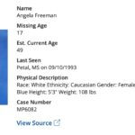 Mississippi law changes how law enforcement handles missing persons cases Angela Freeman case highlights changes in missing person investigations