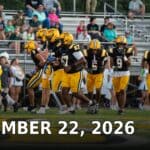 Tippah County News Today, Sept. 22: Cooler Air, Homecoming Week, Volleyball Ripley Tigers football players run onto the field past cheerleaders during pregame introductions at Tiger Stadium in Ripley, Mississippi.