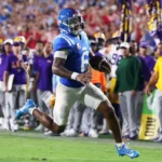 Mississippi News Report — Sunday, Sept. 20: Ole Miss Stuns LSU 32-24 Ole Miss player runs past the LSU sideline during the Rebels 32-24 win at Vaught-Hemingway Stadium