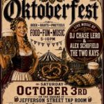 Jefferson Street Tap Room hosting Oktoberfest on the Ripley square Oct. 3 Flyer for Oktoberfest at Jefferson Street Tap Room on the Ripley square, Oct. 3