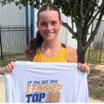 Tippah County sports roundup, Sept. 14, 2026: Pine Grove faces unbeaten East Union; Massengill sets pace Ripley senior Jenna-Lynne Massengill holds a cross-country top-20 finisher shirt.
