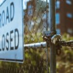 Sain Road Bridge in Hardeman County Closes Oct. 1 Road closed sign blocking a roadway, illustrating the Sain Road bridge closure in Hardeman County