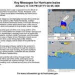MDOT says Hurricane Isaias may bring high winds, debris and flash flooding to south Mississippi starting Oct. 9 Here's the 10/9/26 afternoon update from the National Hurricane Center on Hurricane #Isaias