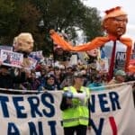 Thousands of 'No Kings' protests held nationwide as early voting begins Thousands of No Kings protests held for nationwide early voting 'day of action'