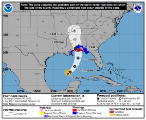 Hurricane Isaias intensifies, Mississippians urged to prepare