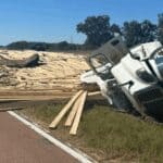 18-wheeler overturns on I-55 in Copiah County; northbound lane closed 18-wheeler overturns on I-55 in Copiah County