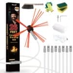 The 5 Best Fireplace Tools and Chimney Cleaning Kits for Tippah County Wood Stove Season Morinoli 26-foot chimney sweep kit