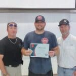 Ashland Firefighters Complete CO2 Pipeline Emergency Training Ashland firefighter holds a certificate after CO2 pipeline emergency training at the Mississippi State Fire Academy