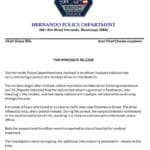 Mississippi News Report — Monday, Oct 19: I-55 crash, Ole Miss Hernando Police Department press release graphic on the I-55 pursuit crash that hospitalized a Hernando police officer and a suspect