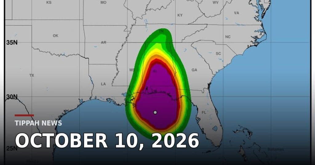 National Hurricane Center map showing tropical-storm-force wind probabilities from Hurricane Isaias across the Gulf Coast and Southeast