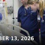 Tippah County News Today, Oct. 13: Midweek Heat, Friday Fire Danger, Burn Ban and Walnut Volleyball Blue Mountain Christian University nursing students in navy scrubs gather around a hospital bed during a simulated patient emergency in a clinical lab