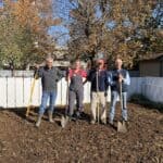Hardeman County Master Gardener Class Opens Registration Extension Master Gardener volunteers with shovels in a garden, illustrating the Hardeman County Master Gardener class